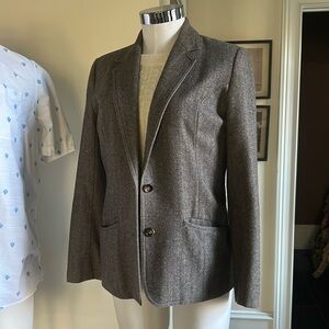 Vintage CG Career Guild Sz 12 Herringbone Tweed Blazer Sz 12 EVC